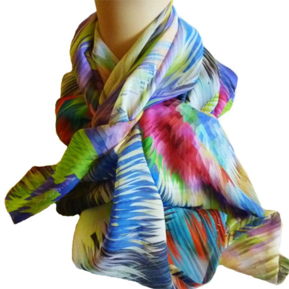 Handmade Infinity Scarf Silk Charmeuse